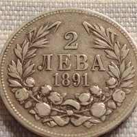 Сребърна монета 2 лева 1891г. Фердинанд първи Княз Български за КОЛЕКЦИОНЕРИ 40914, снимка 5 - Нумизматика и бонистика - 42832334