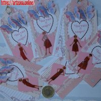 ⚜️ Картичка етикет Честит 8 март №1033.2, снимка 1 - Подаръци за жени - 44230417