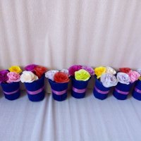 Готови вазички с цветя ,цена 2лв, снимка 4 - Декорация за дома - 31447630