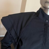 Стилна елегантна черна риза ! , снимка 6 - Ризи - 42402172