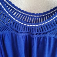 Блуза в  парижко синьо, снимка 3 - Туники - 37747800