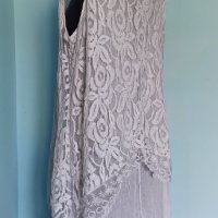 Уникална италианска рокля тип туника / голям размер, снимка 4 - Рокли - 36812187