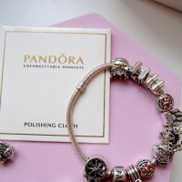  Талисман Pandora Disney, Minnie Cupcake, снимка 6 - Гривни - 25978308