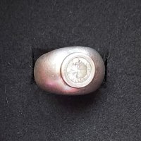 Много масивен сребърен пръстен проба 925 с циркон, снимка 8 - Пръстени - 44252959