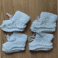 Бебешки терлички ръчно плетени