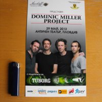 Рекламен лист за концерт на DOMINIC MILLER PROJECT., снимка 1 - Други - 39272992