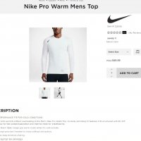 Nike Pro Warm Mens Top, снимка 13 - Спортни дрехи, екипи - 29394085