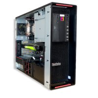 Работна станция Lenovo P720 2x Xeon 6140 128GB DDR4 1TB SSD + 1TB HDD, снимка 2 - Работни компютри - 42432525