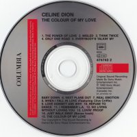 CD диск Celine Dion* ‎– The Colour Of My Love без кутия и обложка, снимка 1 - CD дискове - 30457119