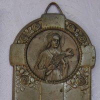 религия, Богородица, метал, антика , снимка 6 - Антикварни и старинни предмети - 40048150