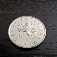 Монета - Чехия - 1 крона | 1993г., снимка 4 - Нумизматика и бонистика - 29305287