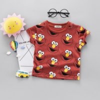 Елмо Улица Сезам Бисквитено чудовище Muppet Cookie Monster, снимка 1 - Детски Блузи и туники - 30385963