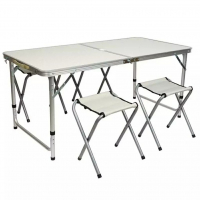 Комплект – Сгъваема маса и 4 стола, снимка 4 - Къмпинг мебели - 32096663