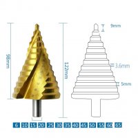 Конусно стъпково свредло 6-65мм, снимка 1 - Други инструменти - 33689572