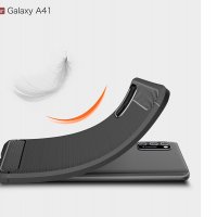 Промо! Samsung Galaxy A41 карбон силиконов гръб / кейс, снимка 5 - Калъфи, кейсове - 29107708