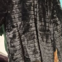 Черно Палто с цип, снимка 1 - Палта, манта - 38068352