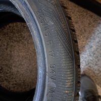 Зимни гуми почти нови 225/45/17, снимка 5 - Гуми и джанти - 42756350