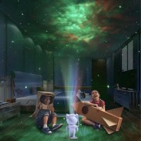 Детска нощна лампа звездно небе проектор Galaxy Star Project Астронавт, снимка 3 - Електрически играчки - 42835696