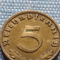 Монета 2 райхсфенинг 1938 Германия Трети Райх с СХВАСТИКА за КОЛЕКЦИЯ 31558, снимка 2 - Нумизматика и бонистика - 42822308