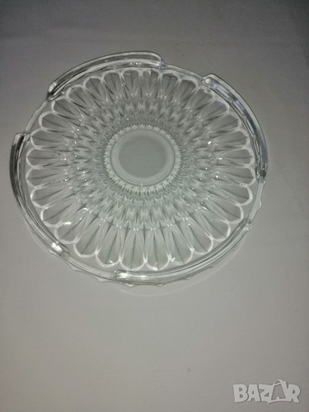 Кристален поднос за торта, снимка 1