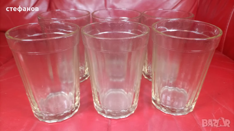 Руски дебелостенни стакани за чай, снимка 1