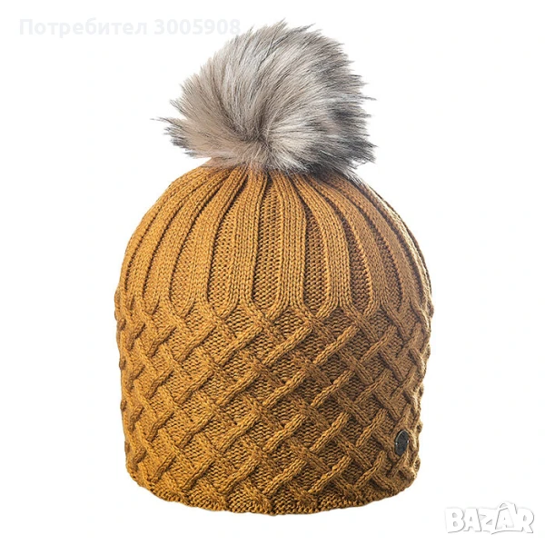 Продавам супер мега яка зимна дамска топла шапка с помпон, снимка 1