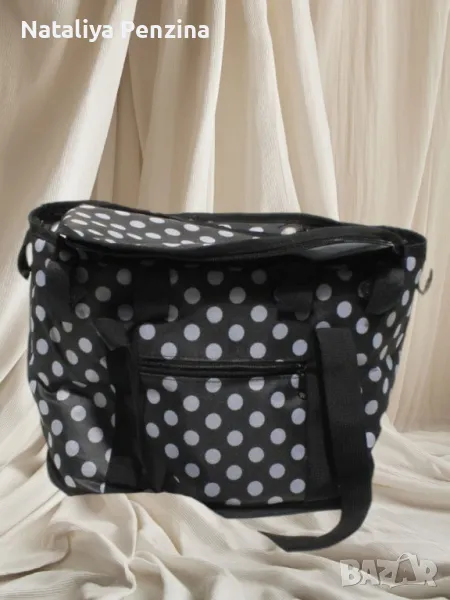 Хладилна чанта за пикник, Голям капацитет, Водо/Прахоустойчива, Топлоизолация, снимка 1