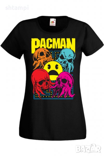 Дамска тениска Nintendo PacMan,Игра,Гейм,Геймър,Подарък,Изненада,Повод,Празник,Събитие,Развлечение., снимка 1