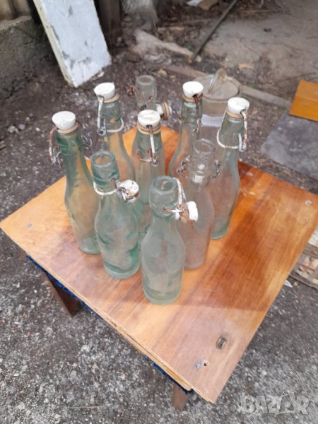 Ретро шишета и кутия, снимка 1