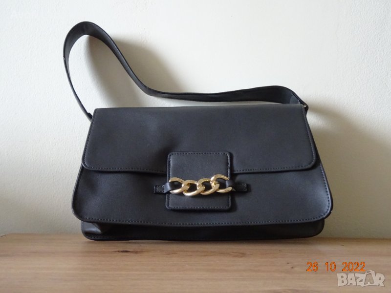 Дамска чанта, графитено сива, снимка 1