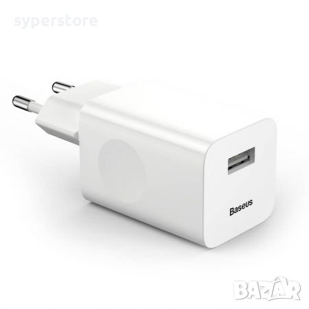 Зарядно за телефон, таблет и др. USB-A изход 24W Baseus CCALL-BX02 Quick charge 3.0 USB, Без кабел, снимка 1