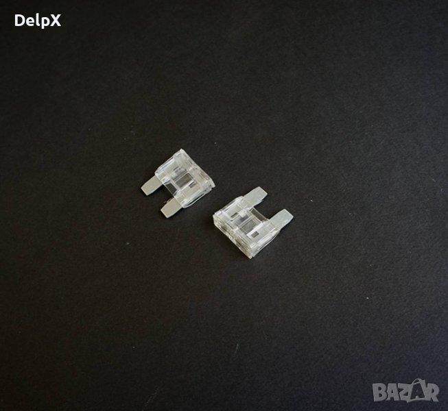 Автомобилен предпазител голям бял 28x33mm 80A, снимка 1