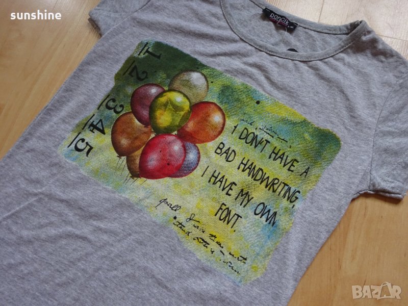 XS-S Нова дамска тениска със забавен надпис, снимка 1