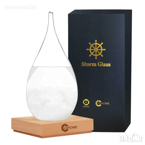 ПРОМОЦИЯ Атрактивен барометър - Стъклена капка - 3D STORM GLASS, снимка 1