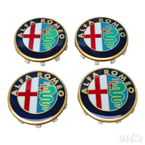 60мм Капачки за джанти за Алфа Ромео Alfa Romeo 159, 147, 166, снимка 1