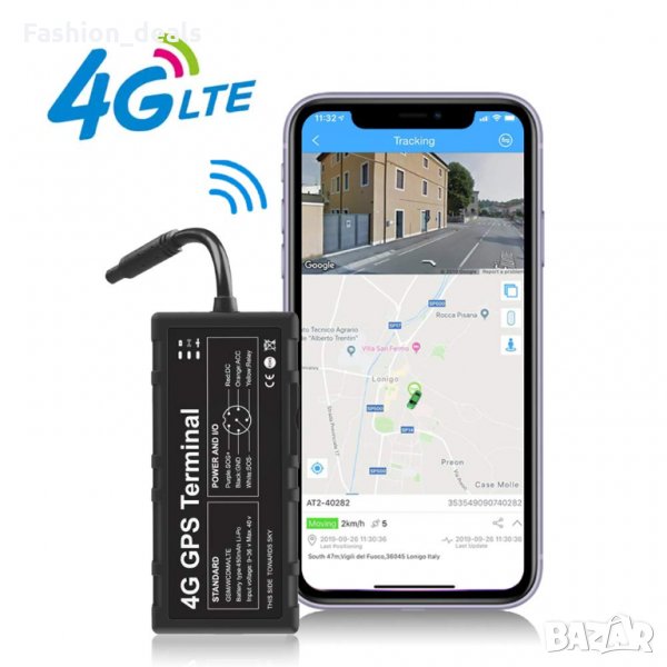 4G GPS проследяващ автомобил локатор за кражба мониторинг реално време, снимка 1