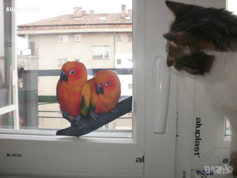 Цветни самозалепващи стикери, лепенки за прозорец, стена и др. Декорация на дом и детска стая., снимка 1