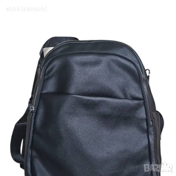 Дамска раница с голям джоб и малък с магнитно копче , снимка 1