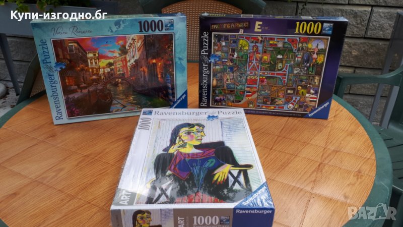 Различни пъзели Revensburger 1000 части - Венеция , Арт жена , Невероятна азбука, снимка 1