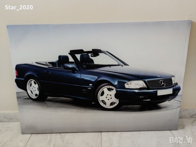 Светеща картина с LED осветление - Mercedes sl600 AMG V12 , снимка 1