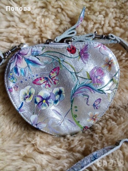 Уникална малка чантичка естествена кожа , снимка 1