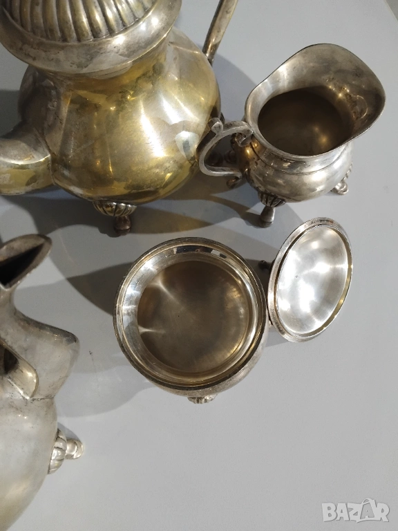 Посребрен сервиз за кафе и чай, снимка 1