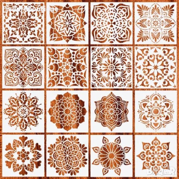 Шаблони стенсил мандала различни видове , снимка 1