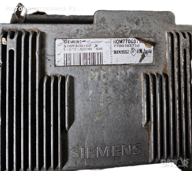 Компютър двигател за Renault Megane Scenic (10.1996 - 12.2001) 1.6  90 к.с., № Siemens, S105300102D, снимка 1