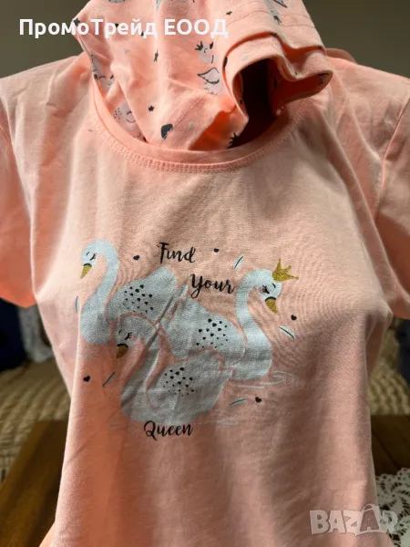 Нова дамска пижама XL Виенетта Vienetta къс ръкав и къси гащи, снимка 1