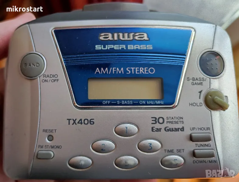 Уолкмен AIWA TX-406 с дигитално радио - бартер , снимка 1