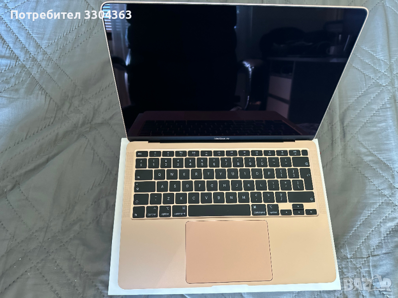 MacBook Air 13” 2020 i3 8GB 256GB - rose gold, снимка 1