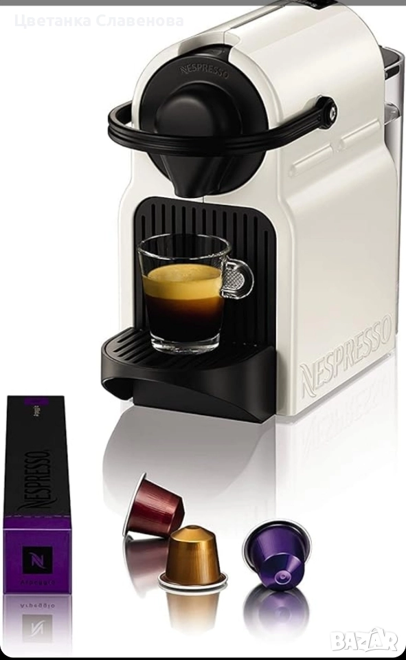 Кафемашина с капсули Krups XN 1001 Inissia Nespresso White, снимка 1
