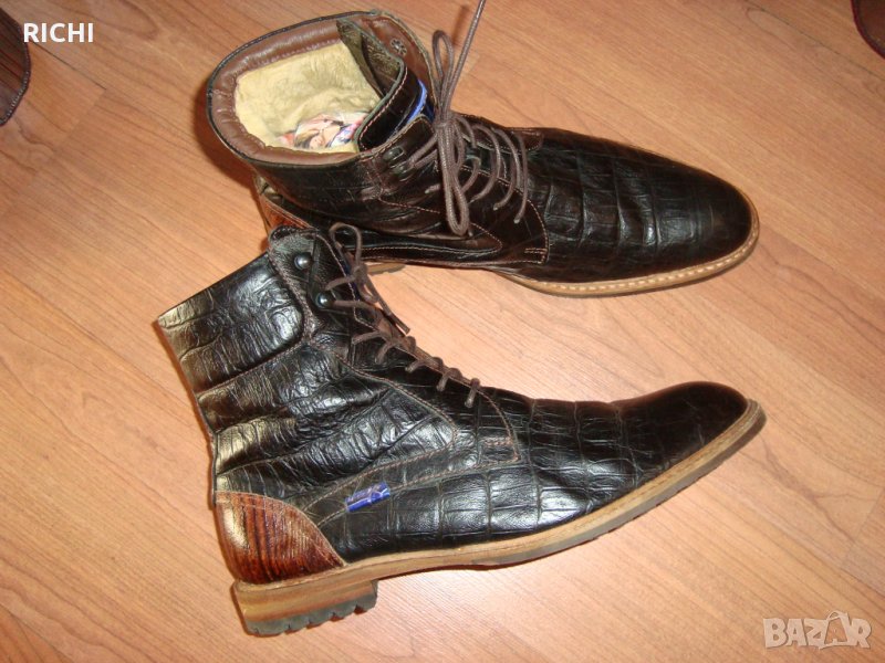 FLORIS VAN BOMMEL- естествена кожа мъжки боти, снимка 1