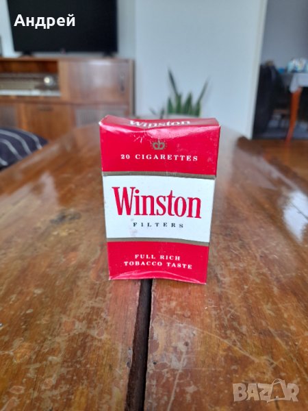 Стара кутия от цигари Winston, снимка 1